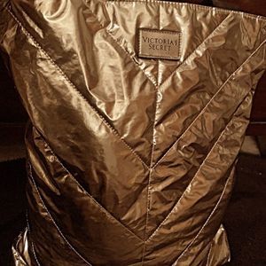 VS PINK rose gold Chevron tote bag